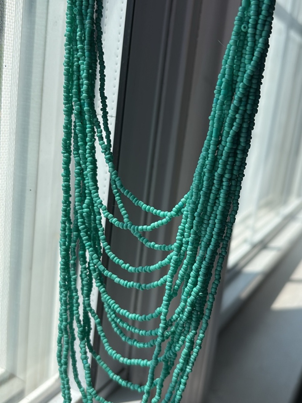 Turquoise Multi-Strand Beaded Necklace
